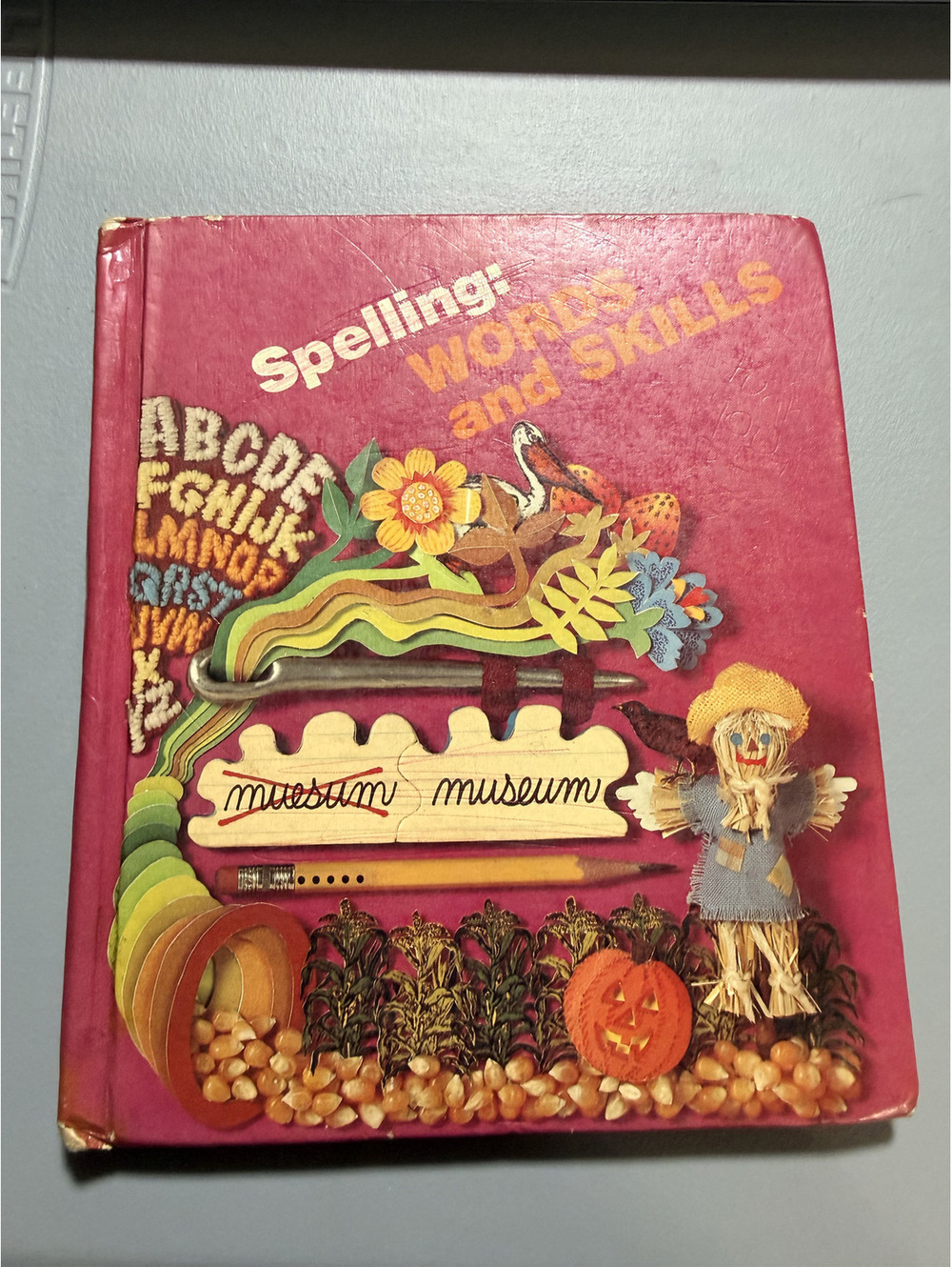 Spelling Words and Skills Vintage 1970s Hardcover Textbook Scott Foresman School